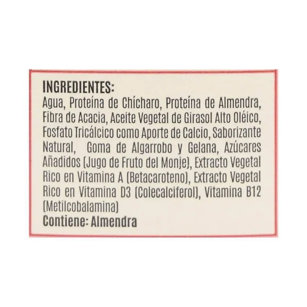 Bebida Plant Based Birdman Almendra - Alimento Líquido Vegetal de Almendra y Chícharo - 946 ml