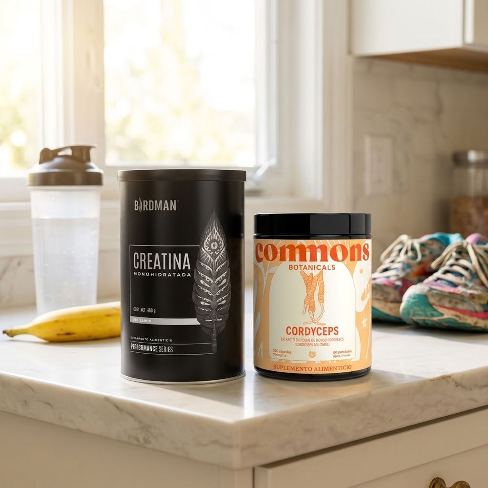 Kit Energía — Cordyceps 120 cápsulas + Creatina 450 g