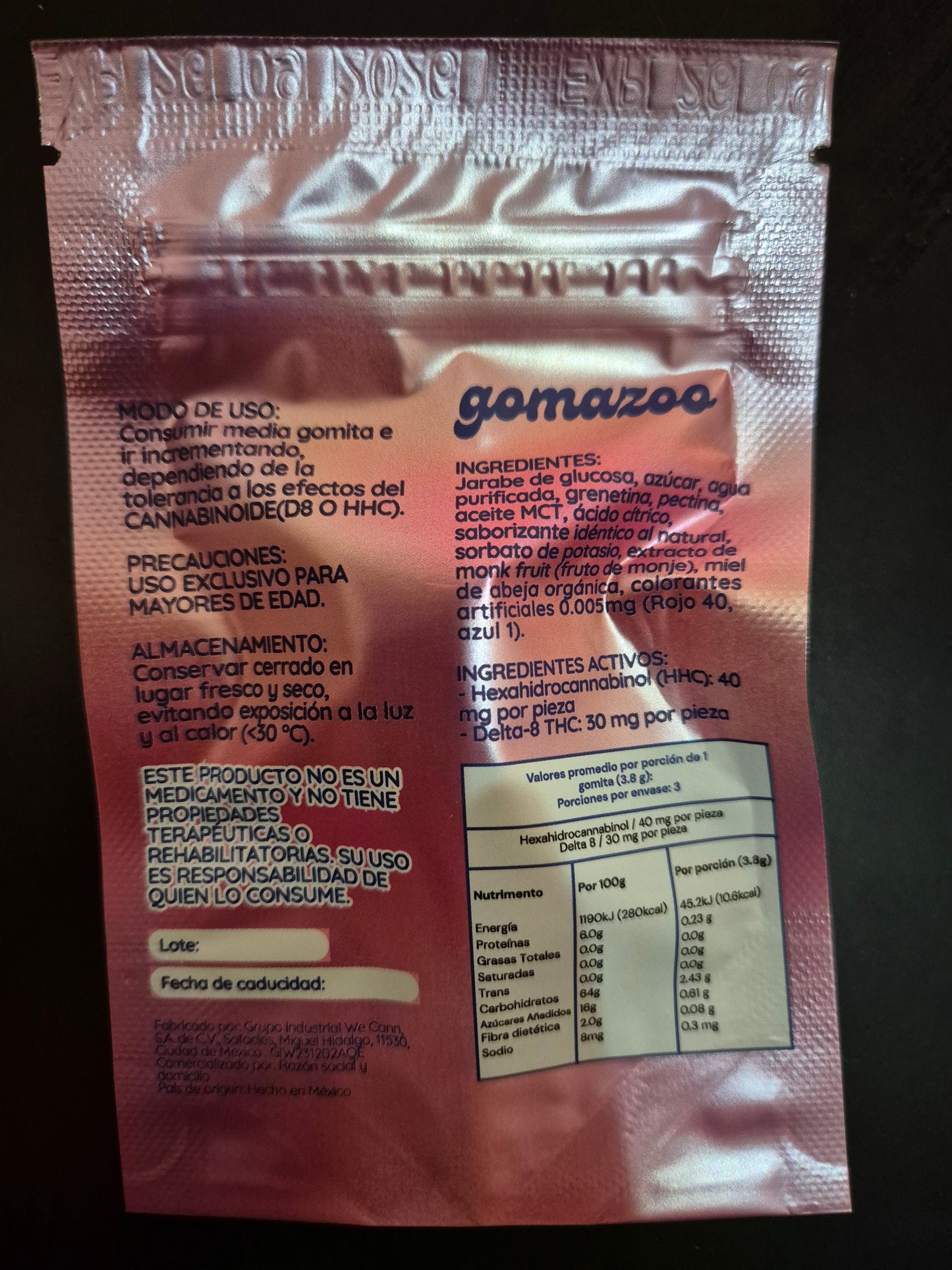 Gomitas Gomazoo Sandía 3 pcs (75mg / pieza)