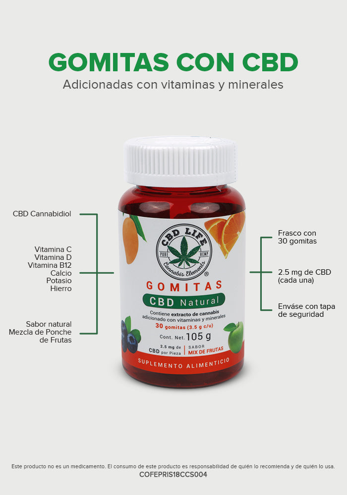 Gomitas CBD Life 30 x 2.5mg