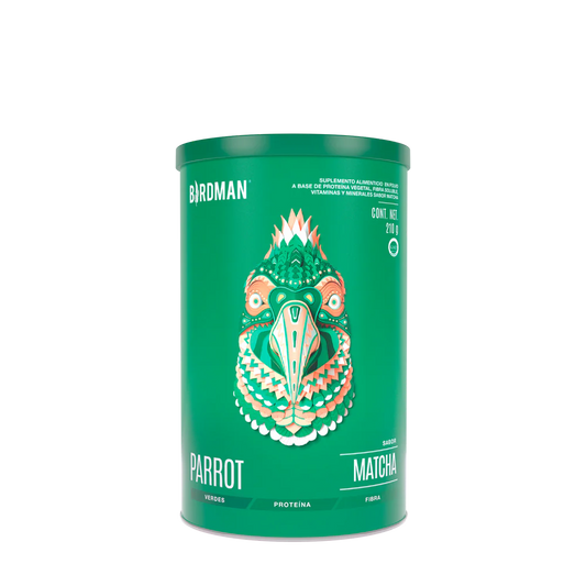 Parrot Greens & Protein Birdman - Proteína en Polvo con Verdes & Vitaminas - Matcha 210 g