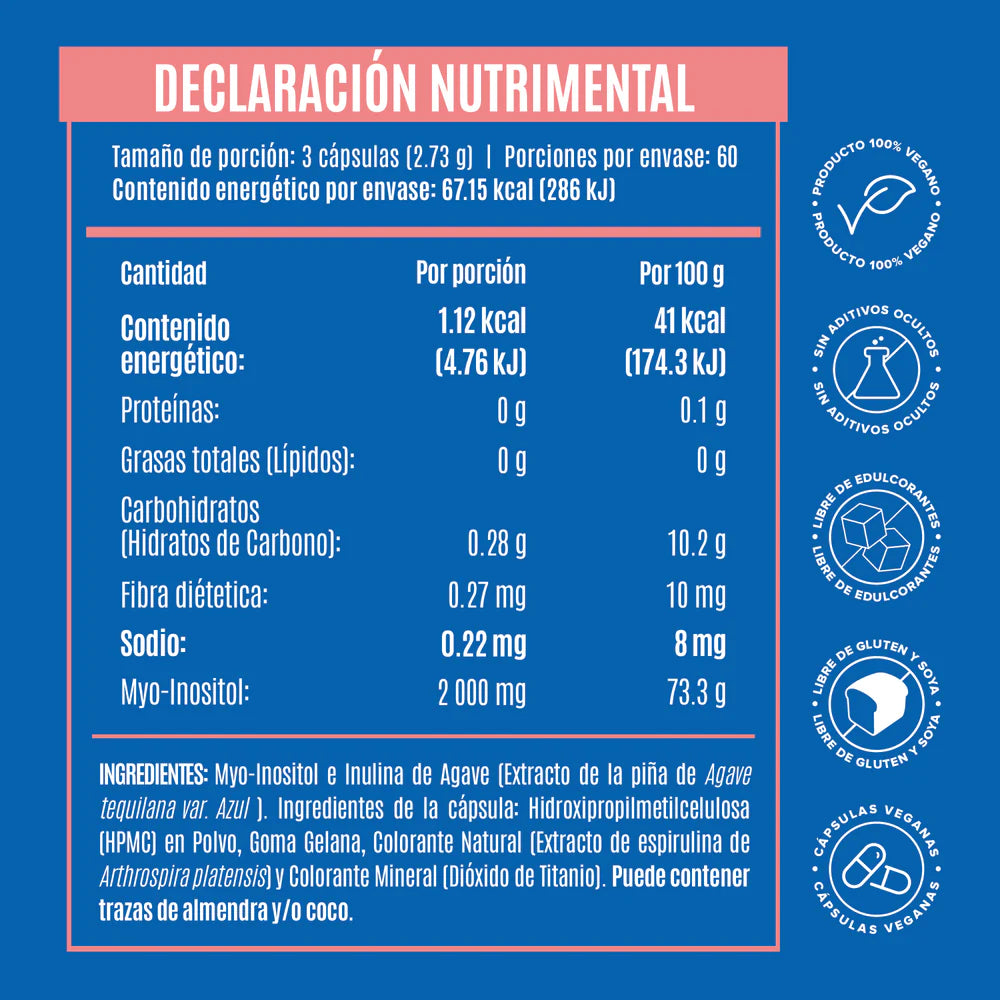 Myo-Inositol Birdman 2000mg - 180 Cápsulas
