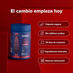 Premium Omega 3 Birdman - DHA 620mg & EPA 170mg - 60 Cápsulas