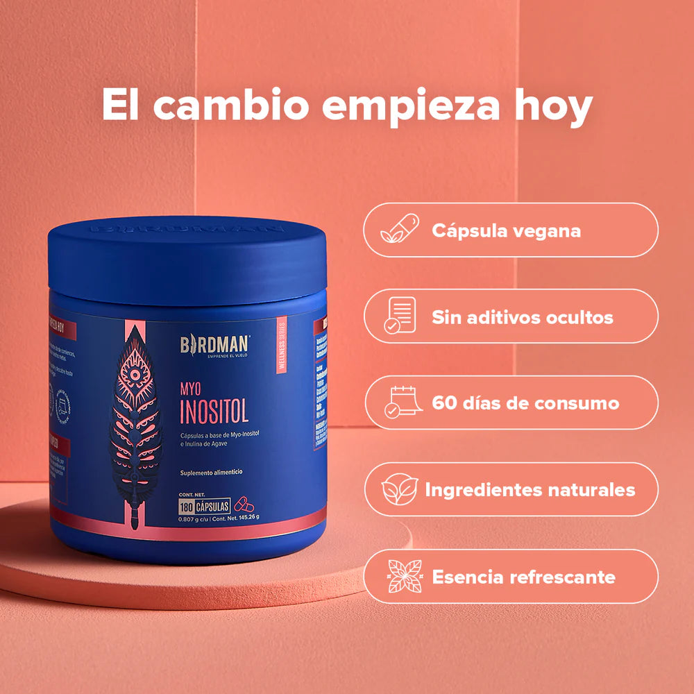 Myo-Inositol Birdman 2000mg - 180 Cápsulas