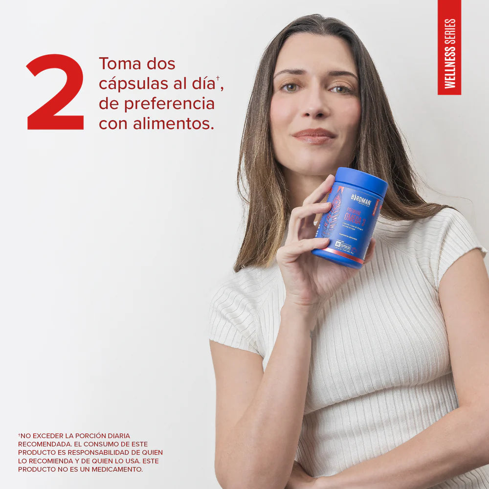 Premium Omega 3 Birdman - DHA 620mg & EPA 170mg - 60 Cápsulas