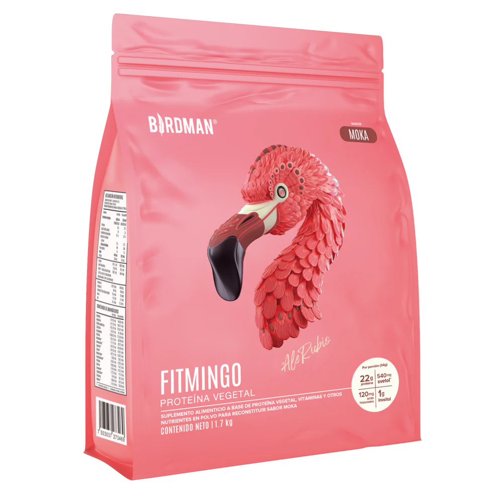 Fitmingo Protein Birdman - Proteína en Polvo con Inositol & Vitaminas - Moka 1.7 kg