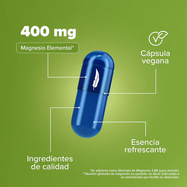 Glicinato de Magnesio Birdman - 120 Cápsulas - 30 Porciones