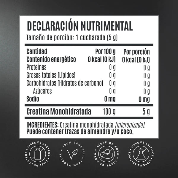 Creatina Monohidratada de Alta Pureza Birdman 450g Polvo
