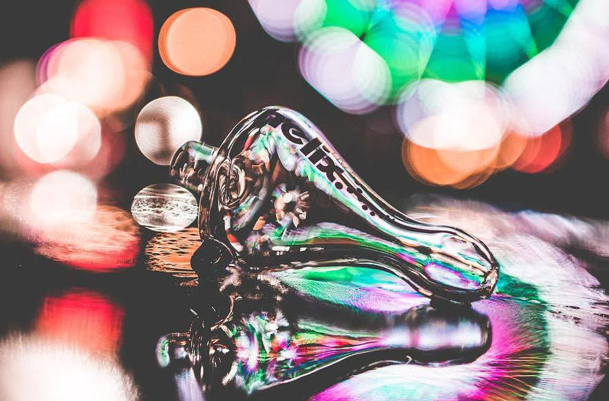 GRAV LABS 7" HELIX CLASSIC HAND PIPE - CLEAR (18 CM)