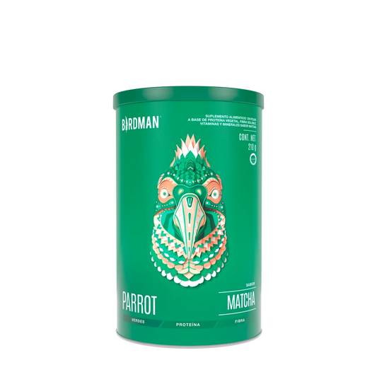 Parrot Greens & Protein Birdman - Proteína en Polvo con Verdes & Vitaminas - Matcha 900g