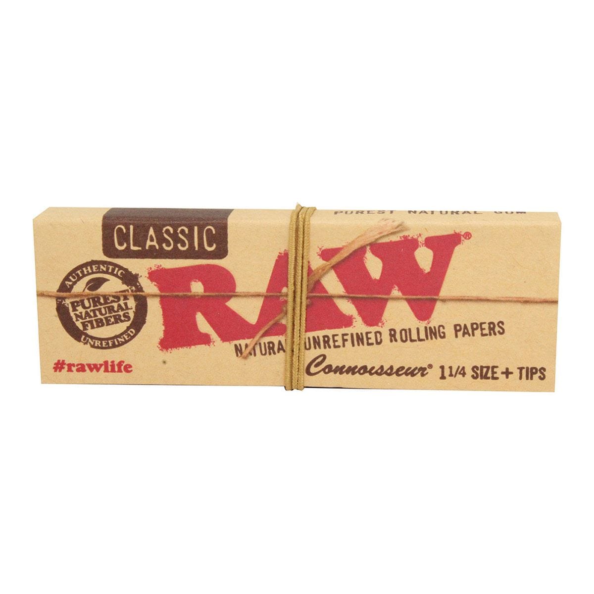RAW Classic 1 1/4+Tips Papel para fumar con filtros