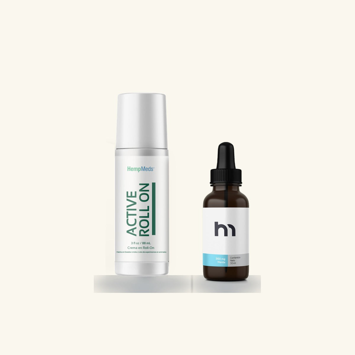 Kit Recuperación Nuebe: Active Roll On 88 ml y aceite Hempmeds 300 mg