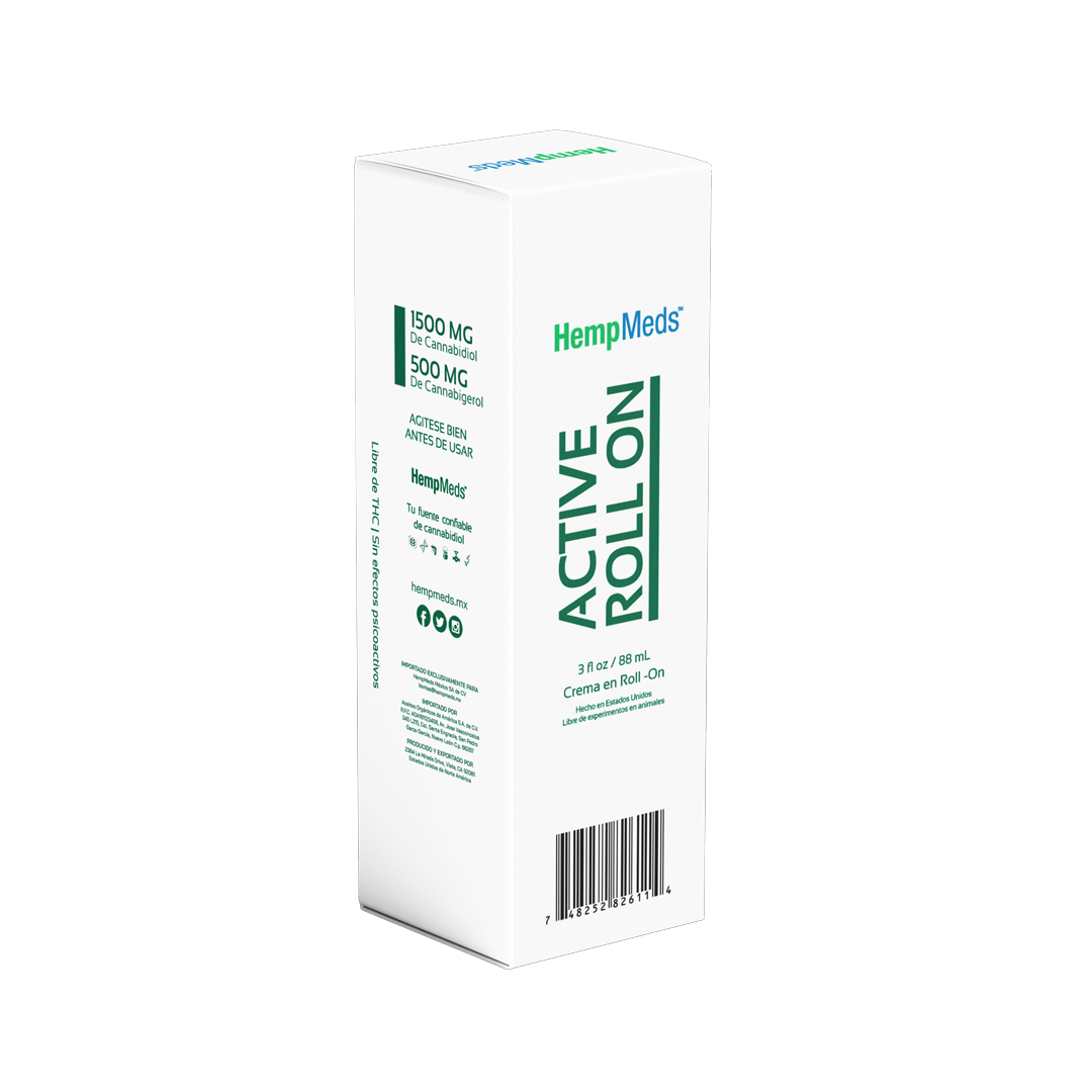 Active Roll On Hempmeds 1500MG CBD + 500 MG CBG  88ML