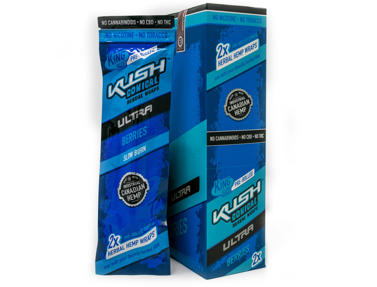 KUSH Conical Herbal Wraps Conos Prerollados King Size