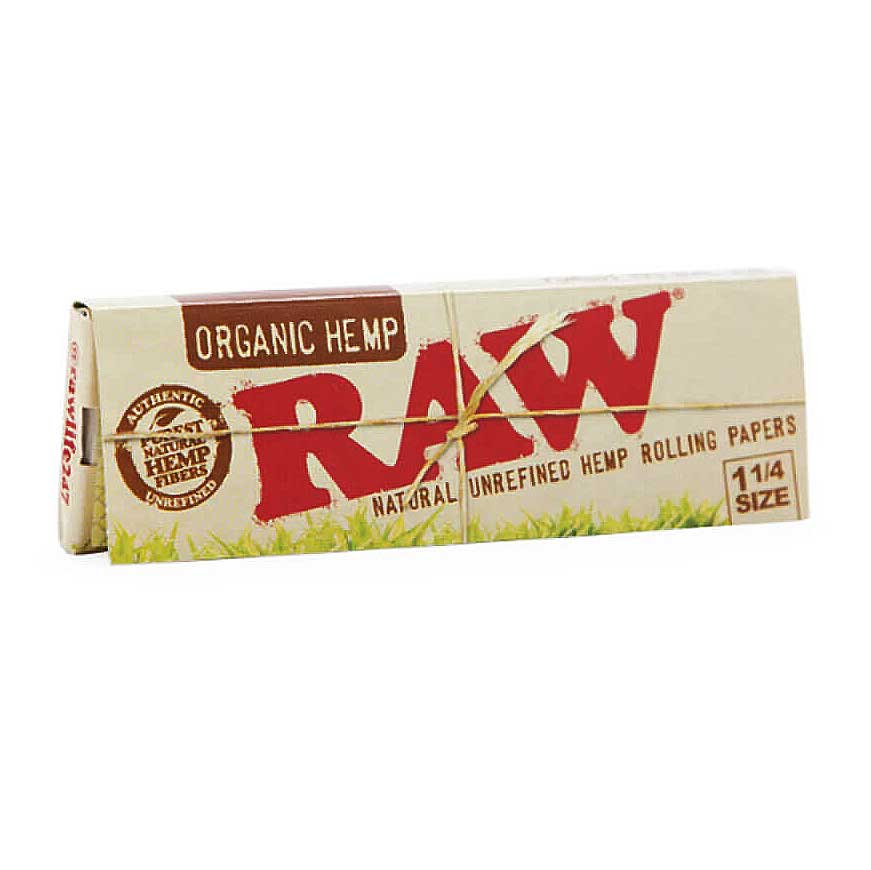 RAW Organic Hemp 1 1/4 Papel para fumar de cañamo organico
