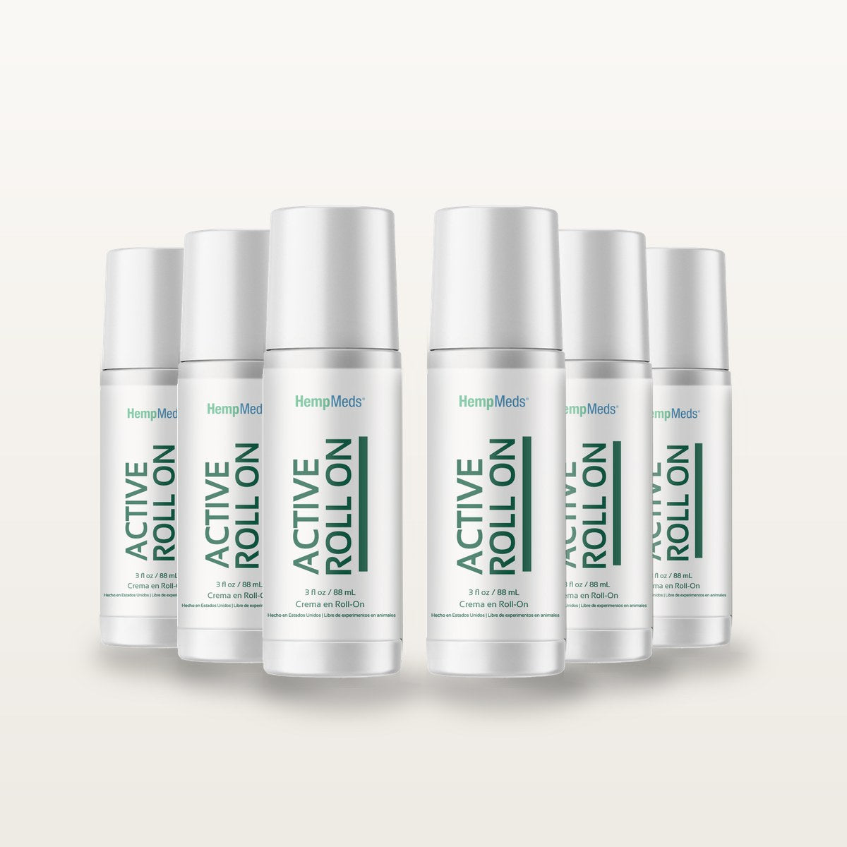 Six Pack Active Roll On 88 ml: 6 Active Roll On 88 ml de HempMeds