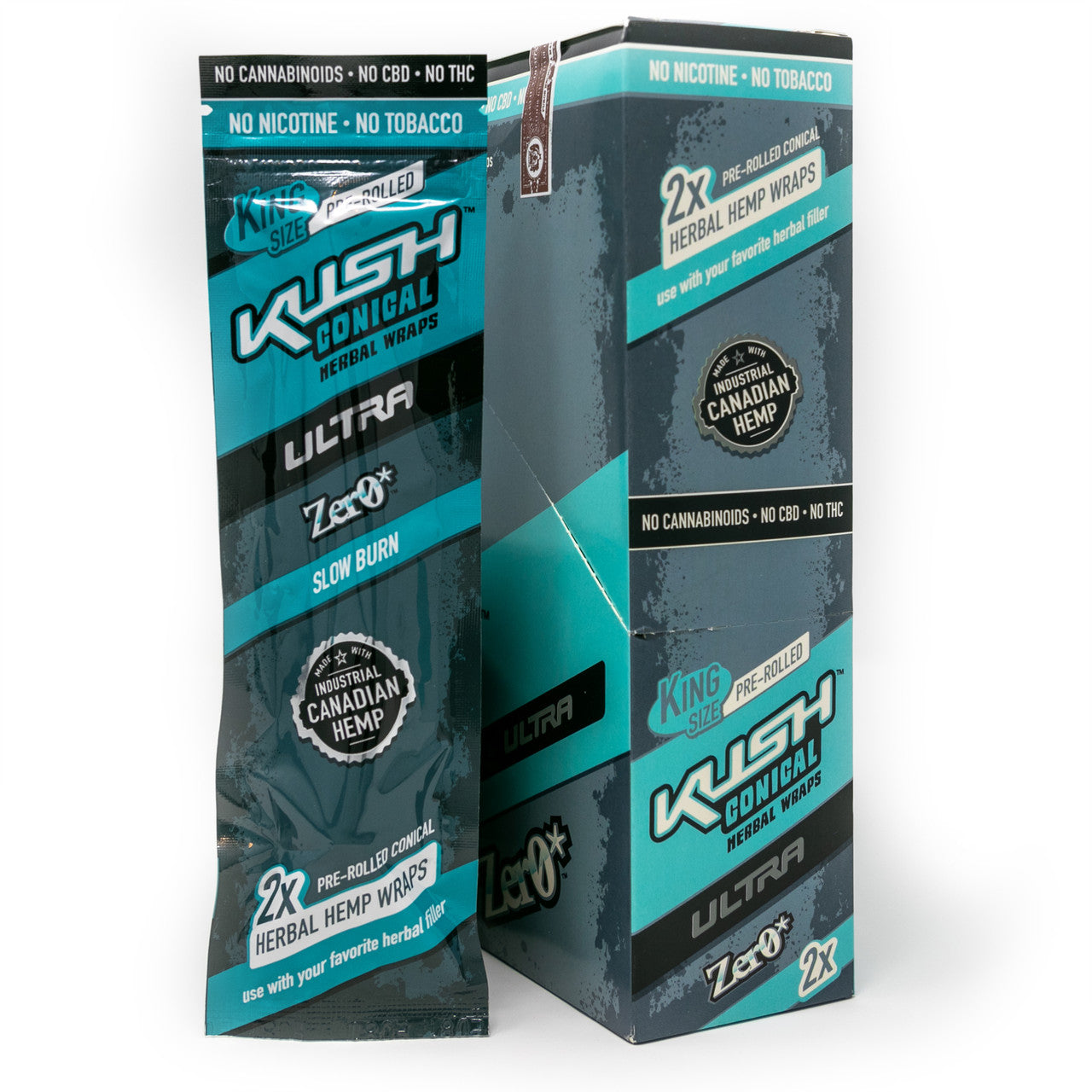 KUSH Conical Herbal Wraps Conos Prerollados King Size