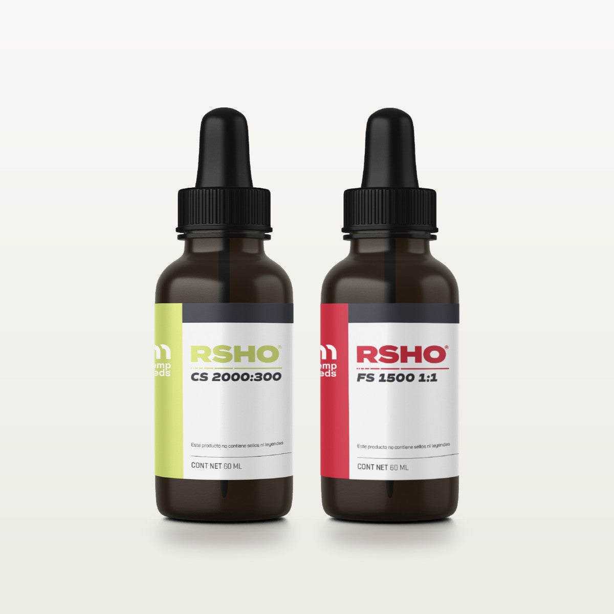 Pack Calm + Focus 60 ml: RSHO Calm Support 60 ml y RSHO Focus Support 60 ml de HempMeds