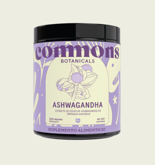 Commons Ashwagandha 120 Cápsulas (500 mg c/u)