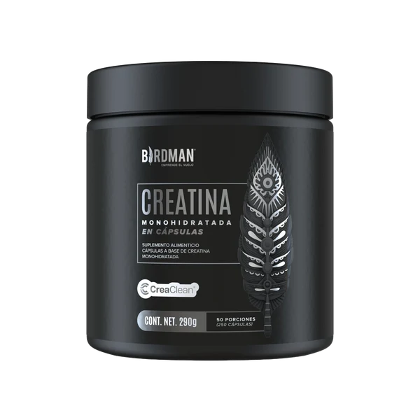 Creatina Monohidratada en Cápsulas Birdman - 50 Porciones - 250 Cápsulas