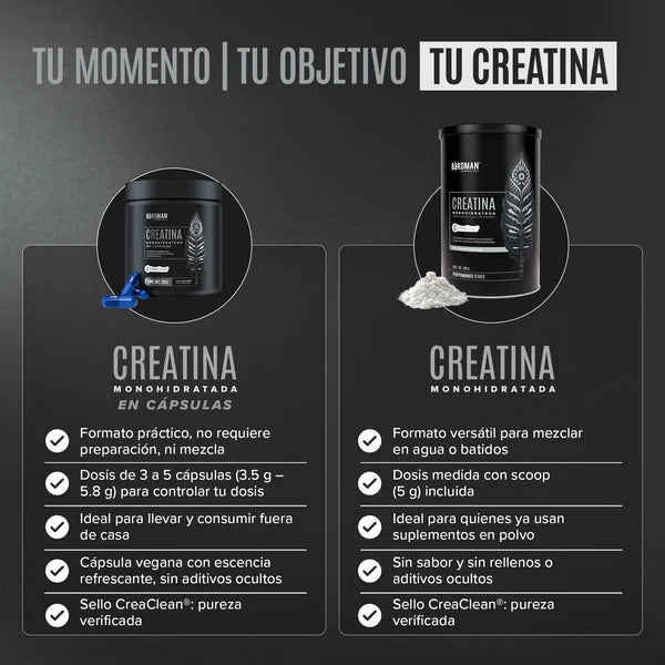 Creatina Monohidratada en Cápsulas Birdman - 50 Porciones - 250 Cápsulas