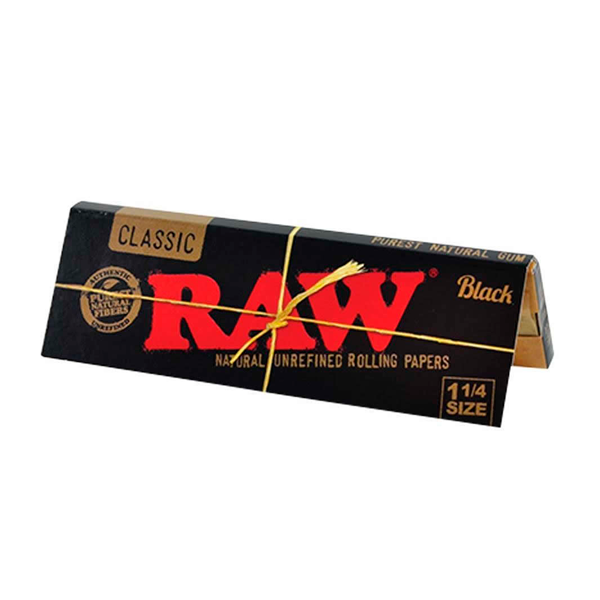 RAW Black Classic 1 1/4 Papel para Fumar ultra delgado