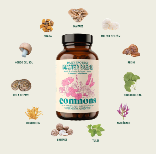 Commons Master Blend Adaptógenos – 160 Cápsulas (650 mg c/u)