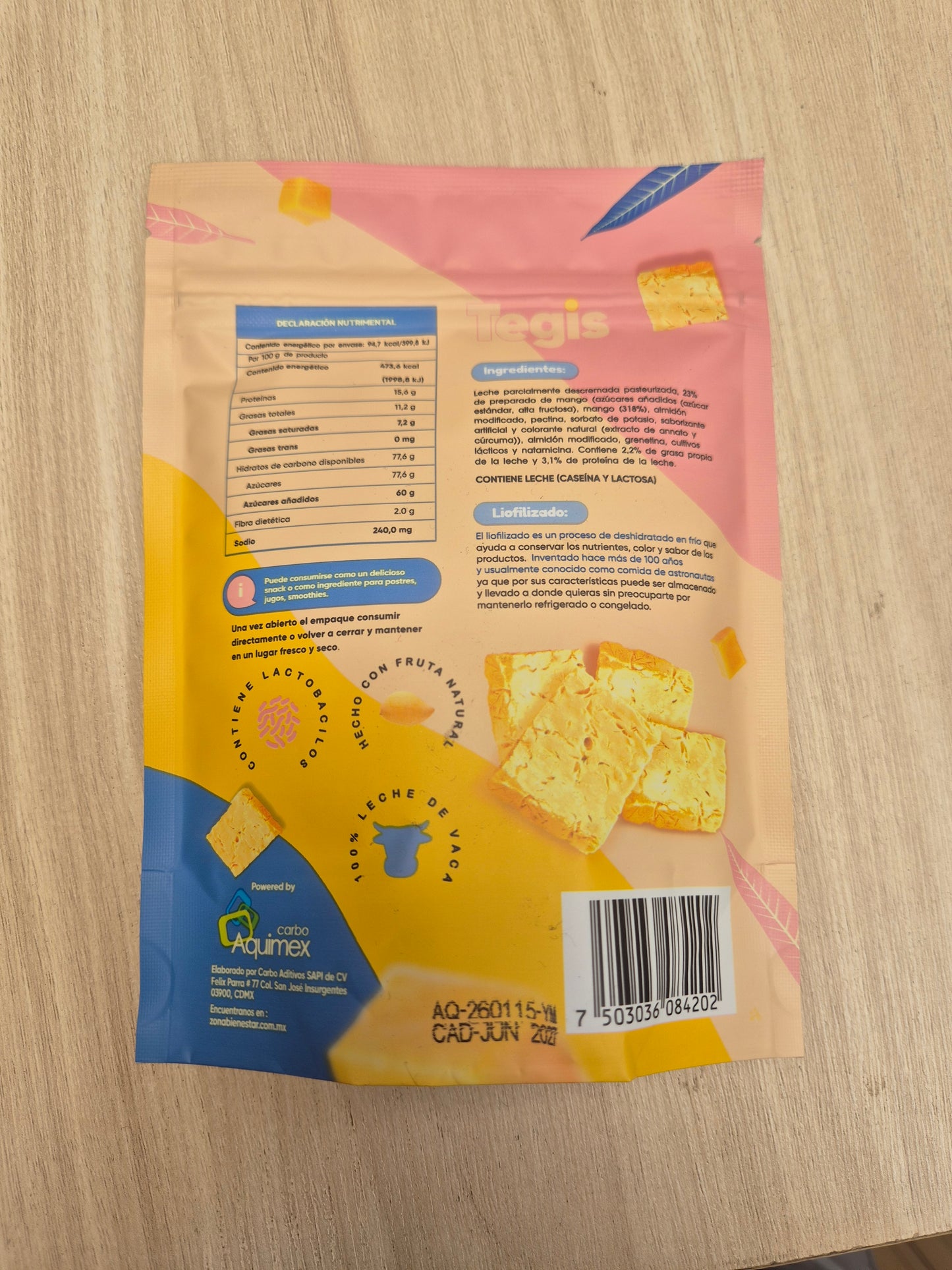 Tegis Frutas Liofilizadas