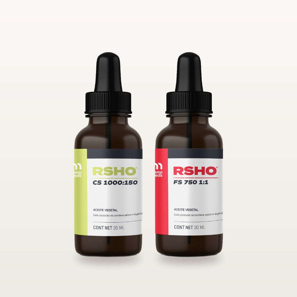 Pack Calm + Focus 30 ml: RSHO Calm Support 30 ml y RSHO Focus Support 30 ml de HempMeds